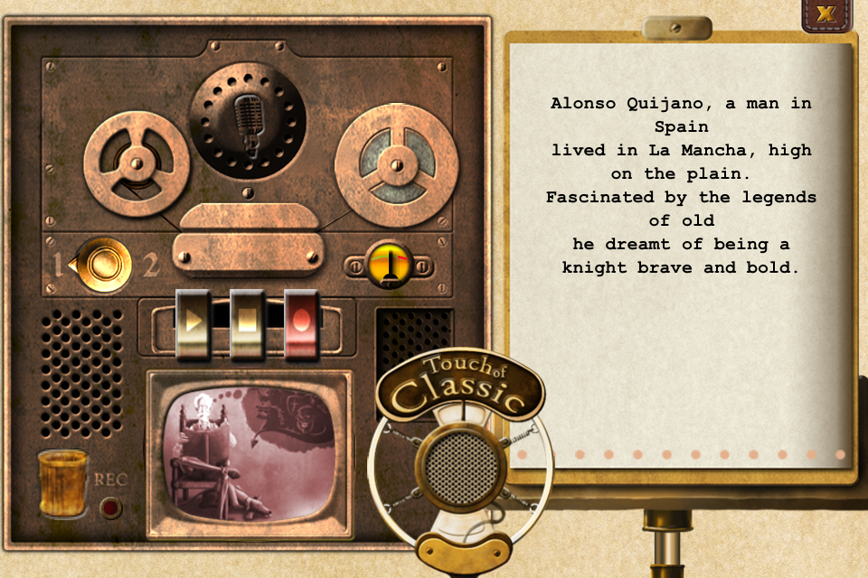 The Adventures of Don Quixote by Touch of Classic - Educational App